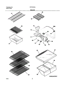 07 - Shelves parts for Frigidaire Refrigerator FRT21KD3AQ5 from AppliancePartsPros.com