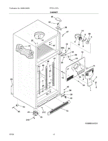 05 - Cabinet parts for Frigidaire Refrigerator FRT21LR7AB9 from AppliancePartsPros.com