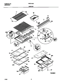 04 - Shelves parts for Frigidaire Refrigerator FRT21INLHB2 from AppliancePartsPros.com