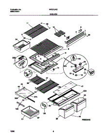 04 - Shelves parts for Frigidaire Refrigerator FRT21LRGD2 from AppliancePartsPros.com