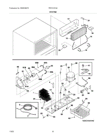 09 - System parts for Frigidaire Refrigerator FRT21H7ASB4 from AppliancePartsPros.com
