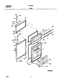 02 - Door parts for Frigidaire Refrigerator FRT18SJGD2 from AppliancePartsPros.com