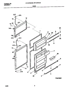 02 - Doors parts for Frigidaire Refrigerator FRT18TRCW5 from AppliancePartsPros.com
