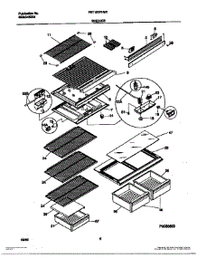 04 - Shelves parts for Frigidaire Refrigerator FRT18TPHW1 from AppliancePartsPros.com