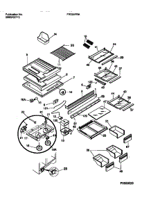 04 - Shelves, Controls, Divider, Mullion parts for Frigidaire Refrigerator FRT20PRAW1 from AppliancePartsPros.com