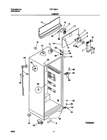 03 - Cabinet parts for Frigidaire Refrigerator FRT18SJGW0 from AppliancePartsPros.com
