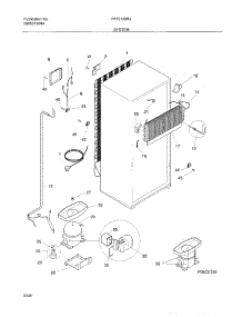 09 - System parts for Frigidaire Refrigerator FRT21IQRJD1 from AppliancePartsPros.com