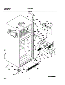05 - Cabinet parts for Frigidaire Refrigerator FRT21KG4CW0 from AppliancePartsPros.com