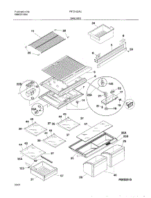 07 - Shelves parts for Frigidaire Refrigerator FRT21IQRJY1 from AppliancePartsPros.com