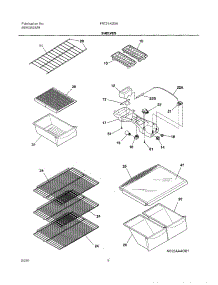 07 - Shelves parts for Frigidaire Refrigerator FRT21KD3AW1 from AppliancePartsPros.com