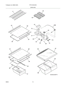 07 - Shelves parts for Frigidaire Refrigerator FRT21KG3CW3 from AppliancePartsPros.com