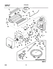11 - Ice Maker parts for Frigidaire Refrigerator FRT21LR7AQ6 from AppliancePartsPros.com