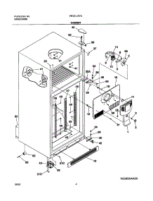 05 - Cabinet parts for Frigidaire Refrigerator FRT21LR7AB1 from AppliancePartsPros.com