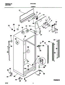 03 - Cabinet parts for Frigidaire Refrigerator FRT21LRGW6 from AppliancePartsPros.com