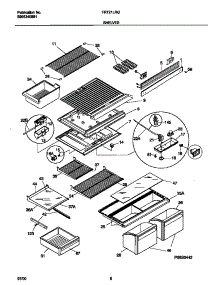 04 - Shelves parts for Frigidaire Refrigerator FRT21LRGW6 from AppliancePartsPros.com