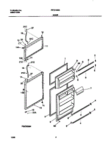 02 - Door parts for Frigidaire Refrigerator FRT21NSGD2 from AppliancePartsPros.com