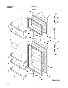 03 - Door parts for Frigidaire Refrigerator FRT21P5AB3 from AppliancePartsPros.com