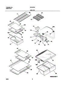 07 - Shelves parts for Frigidaire Refrigerator FRT21P5AB6 from AppliancePartsPros.com