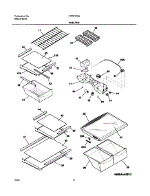07 - Shelves parts for Frigidaire Refrigerator FRT21P5AQ7 from AppliancePartsPros.com
