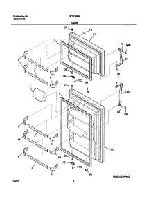 03 - Doors parts for Frigidaire Refrigerator FRT21P6BSK2 from AppliancePartsPros.com