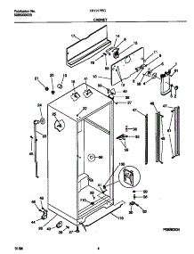 03 - Cabinet parts for Frigidaire Refrigerator FRT21PRCB6 from AppliancePartsPros.com