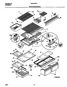 04 - Shelves / Controls parts for Frigidaire Refrigerator FRT21PRCW5 from AppliancePartsPros.com