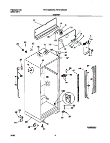03 - Cabinet parts for Frigidaire Refrigerator FRT21QRCW5 from AppliancePartsPros.com