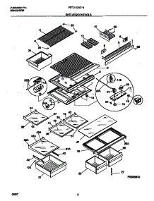04 - Shelves / Controls parts for Frigidaire Refrigerator FRT21QRCW4 from AppliancePartsPros.com