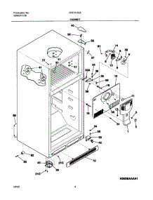 05 - Cabinet parts for Frigidaire Refrigerator FRT21IS6BW1 from AppliancePartsPros.com