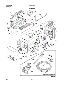 11 - Ice Maker parts for Frigidaire Refrigerator FRT21IS6BW1 from AppliancePartsPros.com