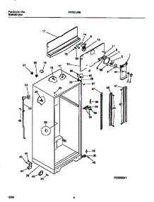 03 - Cabinet, Fan Assembly parts for Frigidaire Refrigerator FRT21JRBD1 from AppliancePartsPros.com