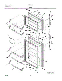 03 - Doors parts for Frigidaire Refrigerator FRT21G4BW1 from AppliancePartsPros.com