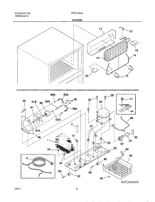 09 - System parts for Frigidaire Refrigerator FRT21G3AW0 from AppliancePartsPros.com