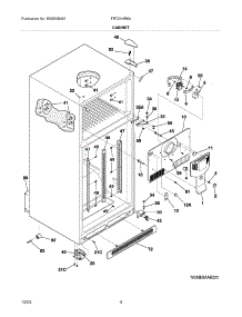 05 - Cabinet parts for Frigidaire Refrigerator FRT21HR6AB5 from AppliancePartsPros.com