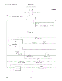 12 - Wiring Schematic parts for Frigidaire Refrigerator FRT21HR6AB5 from AppliancePartsPros.com