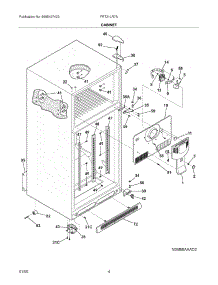 05 - Cabinet parts for Frigidaire Refrigerator FRT21LR7AWN from AppliancePartsPros.com