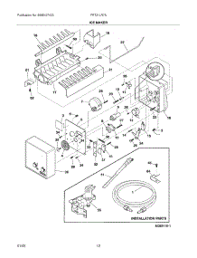 11 - Ice Maker parts for Frigidaire Refrigerator FRT21LR7AWN from AppliancePartsPros.com