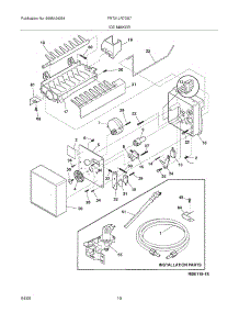 11 - Ice Maker parts for Frigidaire Refrigerator FRT21LR7DS7 from AppliancePartsPros.com