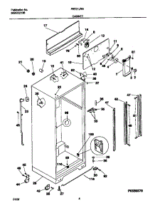 03 - Cabinet parts for Frigidaire Refrigerator FRT21LRGW3 from AppliancePartsPros.com