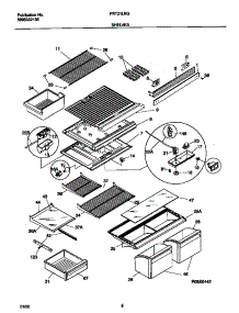 04 - Shelves parts for Frigidaire Refrigerator FRT21LRGW3 from AppliancePartsPros.com