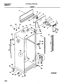 03 - Cabinet parts for Frigidaire Refrigerator FRT21NNCW0 from AppliancePartsPros.com