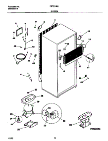 05 - System parts for Frigidaire Refrigerator FRT21NGJW1 from AppliancePartsPros.com