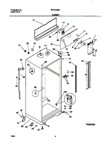 03 - Cabinet parts for Frigidaire Refrigerator FRT21NNGW3 from AppliancePartsPros.com