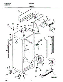 03 - Cabinet parts for Frigidaire Refrigerator FRT21NNHQ1 from AppliancePartsPros.com