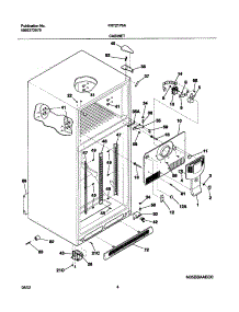 05 - Cabinet parts for Frigidaire Refrigerator FRT21P5AQ6 from AppliancePartsPros.com