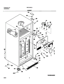 05 - Cabinet parts for Frigidaire Refrigerator FRT21P6CSB0 from AppliancePartsPros.com