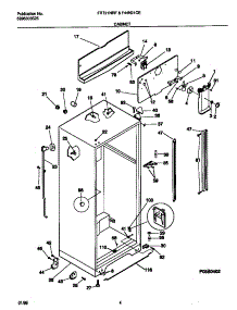 03 - Cabinet parts for Frigidaire Refrigerator FRT21NRFW2 from AppliancePartsPros.com