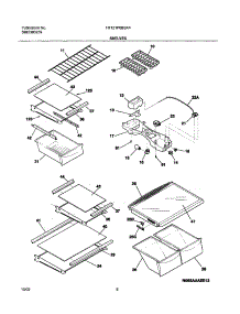 07 - Shelves parts for Frigidaire Refrigerator FRT21P6BSK4 from AppliancePartsPros.com