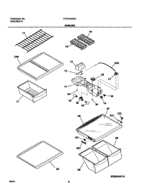 07 - Shelves parts for Frigidaire Refrigerator FRT21KS6CQ0 from AppliancePartsPros.com