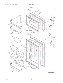 03 - Door parts for Frigidaire Refrigerator FRT21LR7DS0 from AppliancePartsPros.com